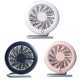 Table Tiny Round Fan Quiet Operation Adjustable Tilt 360 Degree Rotating USB A0NC