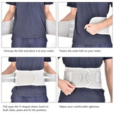 Lumbar Support Belt 5 Steel Plate With Self Heating Pad Back Waist Support Adjustable Waist Support Brace Lumbar Massage Band