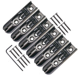 1 Set of 6 Pcs Single Individual Bridge Saddles Tailpiece for 4 String Bass Guitar Replacement Parts