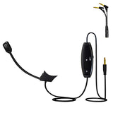 Microphone Cable Compatible Headphones with Volume Control Mute Switch Headset for PC Laptop PS4 PS5 Xbox One Game Earphone