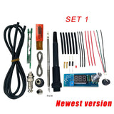Electric Unit LED Digital Soldering Iron Station Temperature Controller DIY Kits use for HAKKO T12 Handle vibration switch tips