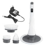 Electric Cleaning Brush Waterproof Cleaner Rotating Scrubber Cleaning Brush Bathroom Cleaning Tools Set EU Plug