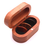 Guitar Picks Box Holder Collector with 3Pcs Wood Picks for Guitar Accessories &amp; Parts Guitar Tool