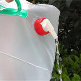 20L PVC Foldable Water Container Bags Outdoor Camping Water Bucket Hiking Survival Water Storage Bag Collapsible Water Container