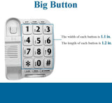 KerLiTar P11W Big Button Corded Phone for Elderly Amplified Speakerphone for Hearing Impaired Seniors Home Desktop/Wall Phone