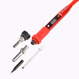 JCD 80W Electric Soldering Iron LCD Digital Display Adjustable Temperature 220V/110V Solder Station Welding RepairTool Kit 908S