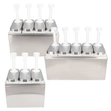 3/4/5 Head Sauce Dispenser Pump Salad Jam Seasoning Condiment Squeeze Pump Container with Base for Kitchen Restaurant