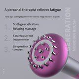 Intelligent Electric Meridian Brush Cupping Massager GuaSha Anti Cellulite Beauty Health Scraping Infrared Heat Slimming Massage