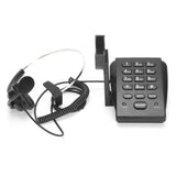 HT700 Corded Telephone with Headset Call Center Telephone with Omnidirectional Microphone Headset for Office Home