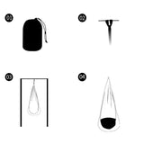 Kid Hammock Pod Swing Seat Chair Indoor Outdoor Portable Hanging Seat Swing Hammock Hanging Chair Patio Furniture