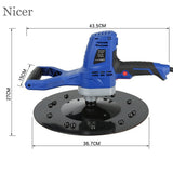 Grinding Machine Concrete Mortar Mixer Machine Cement Electric Sander Cement Wall Polishing Machine with Disk+hard Disk+chassis