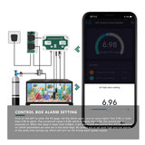 WiFi Online pH TDS Controller 3-in-1 pH/TDS/TEMP Water Quality Detector pH Controller with Relay Plug Repleaceable Electrode