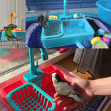 Parrot Paddling Pool Bird Feeder Bird Cage Water Dispenser Faucet Parrot Bath Shower Automatic Parrot Bathtub Swimming Pool
