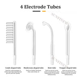High Frequency Orange Light Facial Beauty Electrode Wand Glass Tube Therapy for Acne Spot Wrinkles Hair Care Skin Spa 2022 New