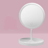 USB Charging Three Variable LED Light Color Hair Desktop Makeup Mirror Folded Belt Is Lamp Table
