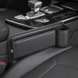 Car Multifunction Seat Gap Storage Bag For Car Seat Gap Filler With Phone Cup Holder PU Leather Car Interior Crevice Organizer