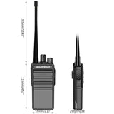 2020 High Power Upgrade Bao feng BF-858 Waterproof  Walkie Talkie Two Way Radio D17 21 Dropship