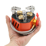 13800W 3-Core Foldable Camping Stove Outdoor Gas Stove For Outdoor Fishing Hiking Traveling