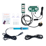 WiFi Online pH TDS Controller 3-in-1 pH/TDS/TEMP Water Quality Detector pH Controller with Relay Plug Repleaceable Electrode