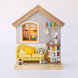 Doll House Furniture Diy Miniature 3D Wooden Miniaturas Dollhouse Toys for Children Birthday Gifts Casa Kitten Diary H013