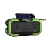 Protable Solar Hand Crank Radio Flashlight BT FM/AM Radio IPX5 Emergency Flashlight Bluetooth Speaker Dynamo 5000mAh Power Bank