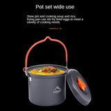 Widesea Camping Hanging Pot 1-2 People Portable Outdoor Cooker Picnic Trekking Camping Pot