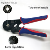SO 16- 4 Crimping Pliers Terminal Crimper Tools 0.08 -16mm² 30 - 5AWG quadrilateral Crimping Of High Carbon Steel Jaw
