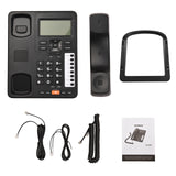 2-Line Desktop Corded Telephone Answering System Caller ID/Call Waiting Backlight LCD &amp; Handset/Base for Office Home Conference