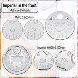 4 Pieces Gapper Gauge Spark Plug Space Tools Wire Plug Space Measuring Tools Silver Scale From .020Inch To .100Inch