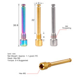 Dropship-M4 Titanium Bolts for Bicycle Disc Brake Pad Threaded Pin Inserts Screw for XT R XT Hydraulic Disk Caliper