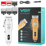 Barber full metal professional hair clipper for men cordless electric hair trimmer beard rechargeable hair cutting machine