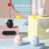 Funny Cat Toy Ninja Tumbler Cat Toys Interactive Pet Toys with Rotating and Stumble Functions Interactively and Automatically