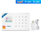 W181 Tuya Wifi Burglar Home Alarm GSM IOS Android APP Control Auto Dial LCD GSM SMS Burglar Alarm System For Home Security