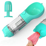3 in 1 Pet dog water cup Multi-purpose Portable for small large dog outdoor travel drink water bottle+Poop shovel dog supplies