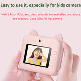 Child Instant Print Camera for Children 1080P HD Video Photo Camera Toys with 32GB Card Print Paper Kids Camera for Girls Boys