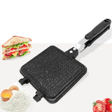 HAEGER-Grilled Sandwich Panini Maker,Toast Bread Breakfast Machine,Hot Sandwich Pan,Nonstick Aluminum Removable Flip Frying Pan