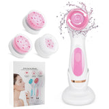 Electric Face Cleaner Facial Cleansing Brush For Exfoliating &amp; Deep Cleaning Spin Brush With 3 Brush Heads Spa Facial Massager