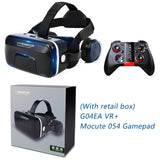 Shinecon Upgraded Z4 VR Large Viewing Immersive Experience Vr box 3D Virtual Reality Glasses with Stereo Headphone with gampad