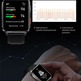 S6 Smart Watch Body Temperature Air Pump Bag Type True Blood Pressure  Test Blood Oxygen Heart Rate Smartwatch For Men Women