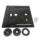 Trimming Machine Router Table Insert Plate Electric Jig Saw Flip Board 245*240*8mm For Woodworking Benches