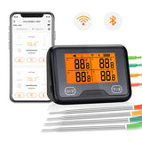 Inkbird Digital Meat Thermometer IBBQ-4BW BBQ Kitchen Utensil Cooking with Graph Alarm for Grill Smoker Oven via Wi-Fi Bluetooth