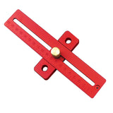 Woodworking Square Aluminum Alloy Crossed Ruler T type Scriber Measuring Tools 67JE
