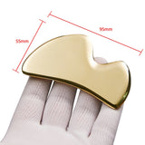 Pure Copper Guasha Board Facial Scraping Massage Tool Acupuncture Therapy Fascia Knife Face SPA Lifting Anti Wrinkle Skin Care