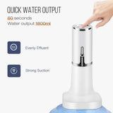 Electric Water Bottle Dispenser Water Pump for Bottle 19 Liters Automatic Kitchen Bottle Tap Dispenser Drinking USB Rechargeable