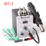 Soldering Desoldering Station 858D 220V / 110V 700W Adjustable Digital Display Heat Gun BGA SMD Hot Air Gun Rework Solder Repair