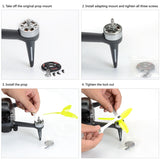 Set of Propeller Bases for DJI FPV Drone Mounting Plate Base for M5 Mount Hole Prop Replacement Accessories for DJI FPV