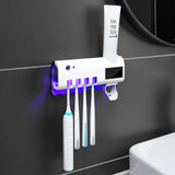 Smart toothbrush UV sterilizer Automatic Stand Toothpaste Squeezer Dispenser Home Bathroom Accessory Set