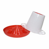 5kg Chicken Drinker Plastic Feeder Bucket Rooster Hen Drinking Kettle Feeding Cup Farm Animals Poultry Farming Tool 2 Pcs