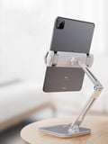 Foldable Tablet Stand Long Arm Multi Angle Adjustable Tablet Support Desktop Aluminum Cell Phone Holder for iPad iPhone 4-13inch