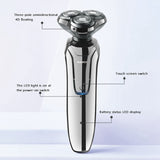 KAIRUI 4D Floating Three-Blade Electric Shavers for Men Full Body Washing Razor USB Rechargeable